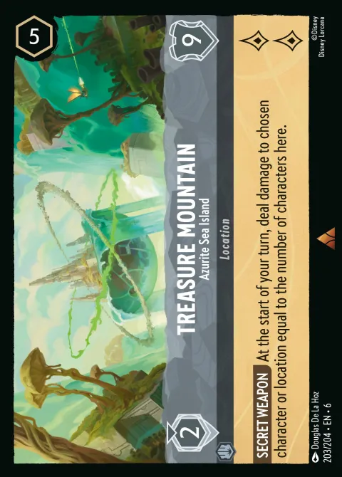 Treasure Mountain — Azurite Sea Island Disney Lorcana card