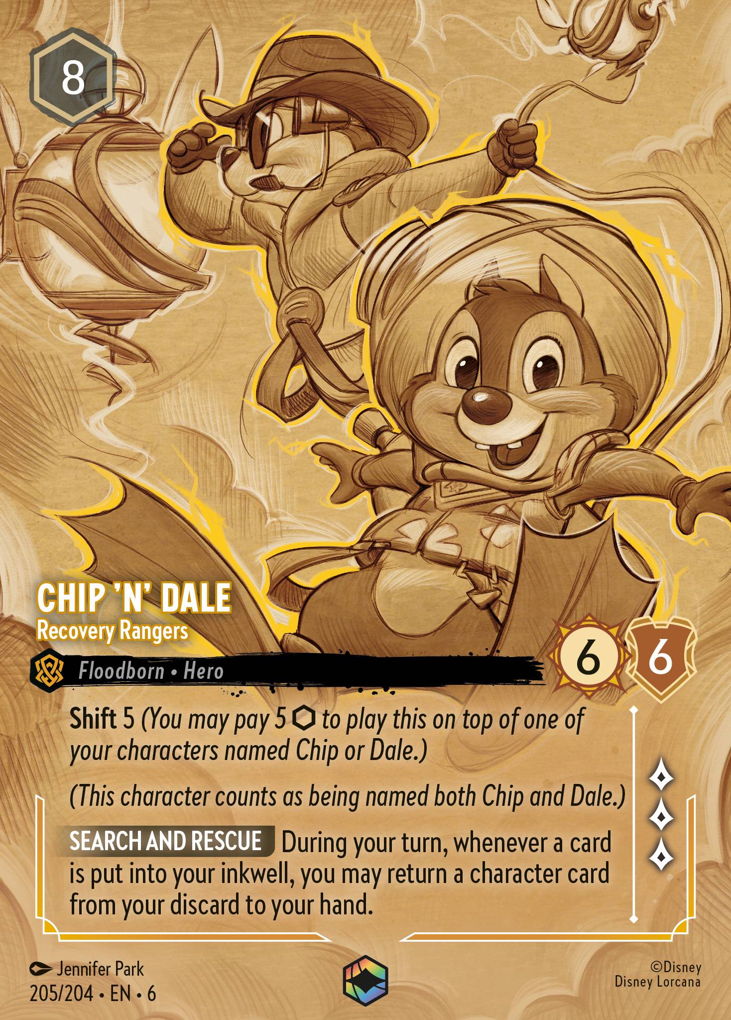 Chip 'n' Dale — Recovery Rangers Disney Lorcana card