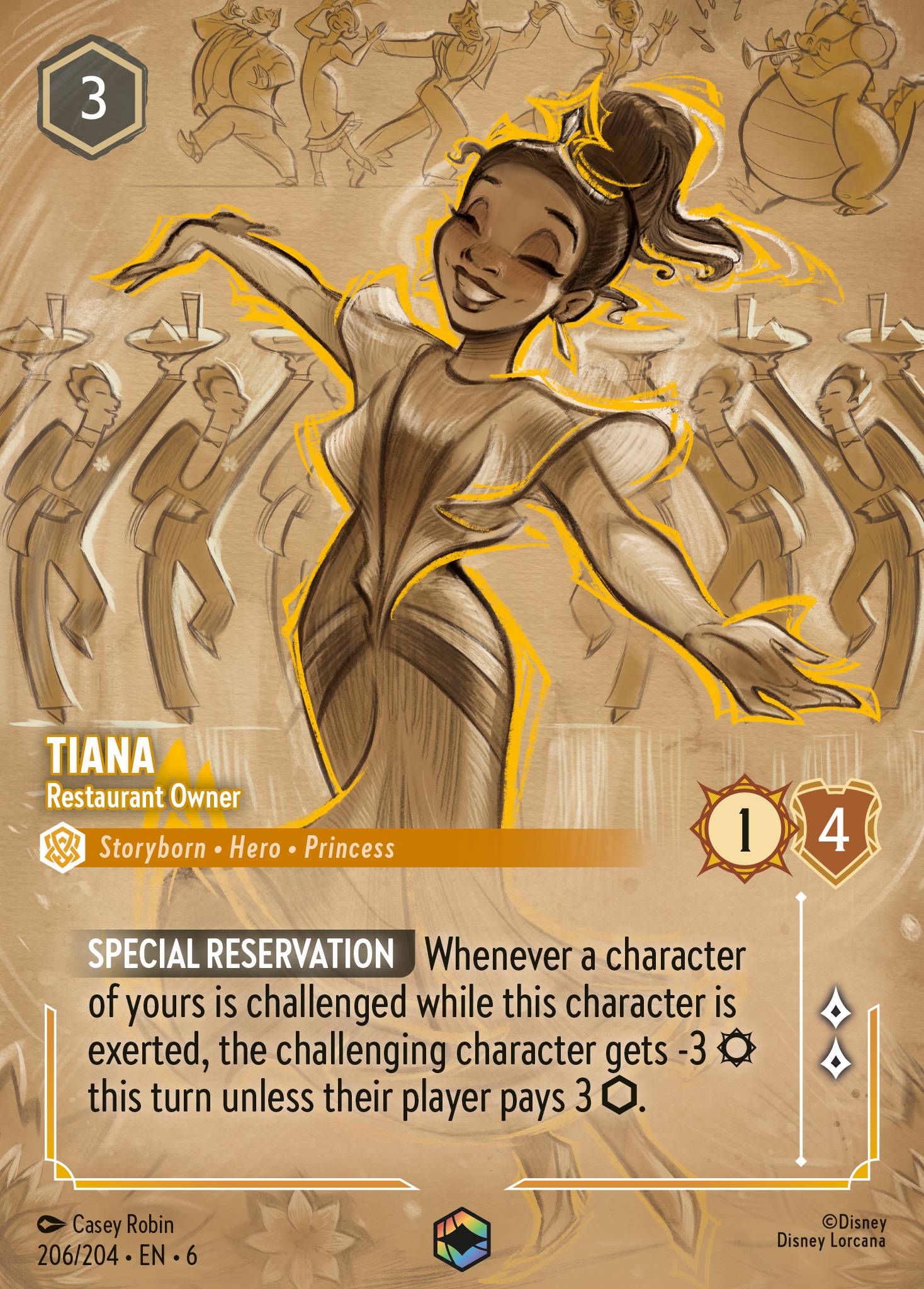 Tiana — Restaurant Owner Disney Lorcana card