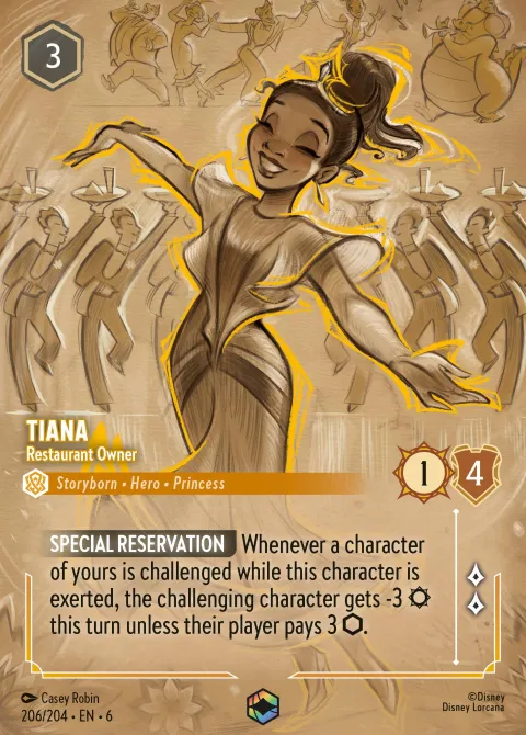 Tiana — Restaurant Owner Disney Lorcana card