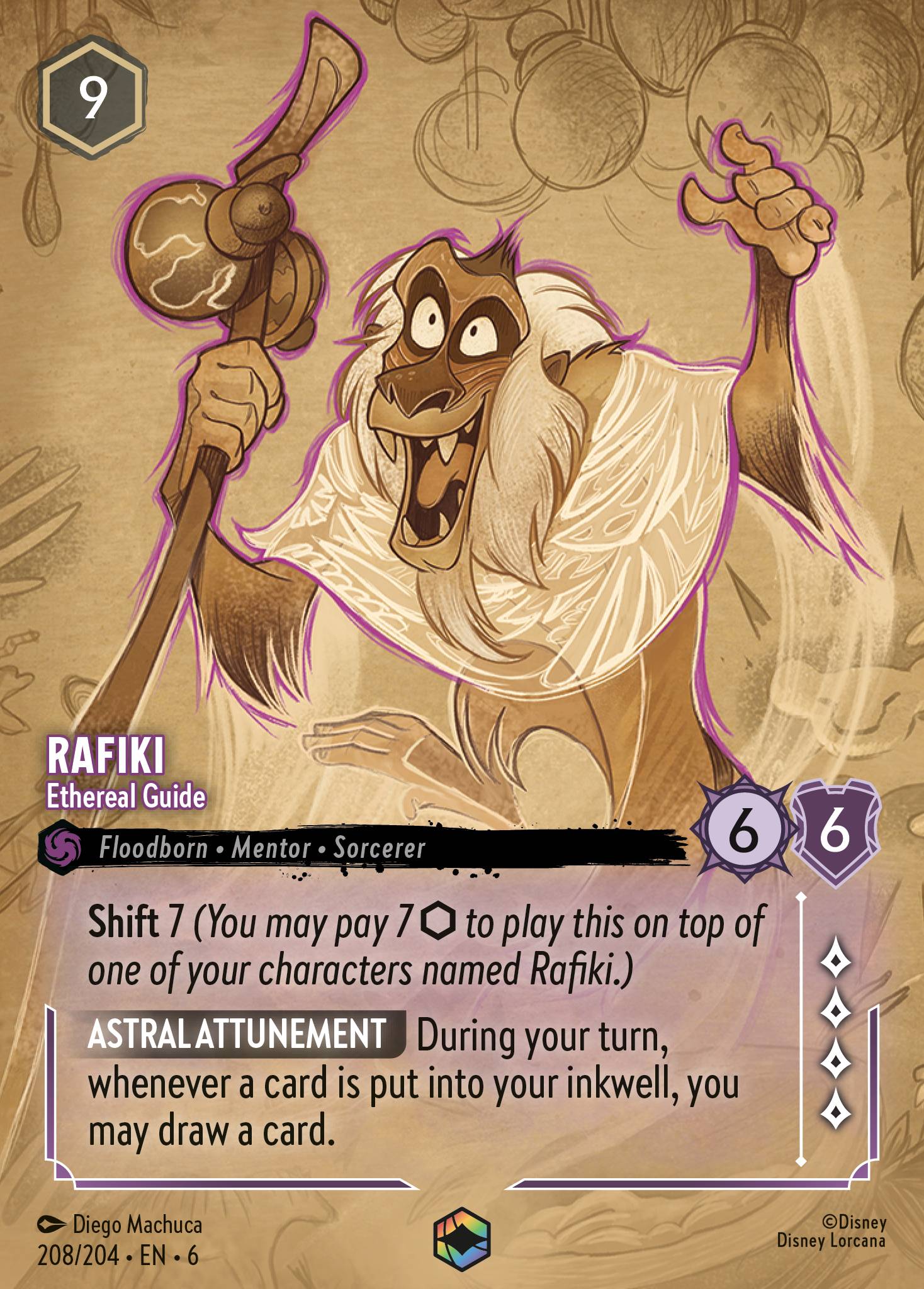 Rafiki — Ethereal Guide Disney Lorcana card