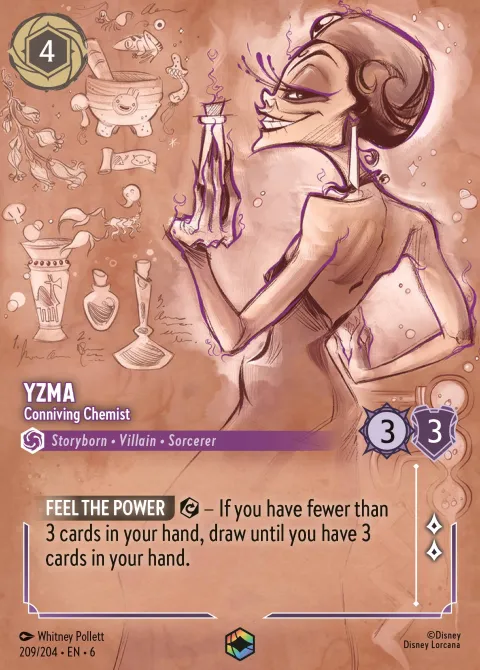 Yzma — Conniving Chemist Disney Lorcana card