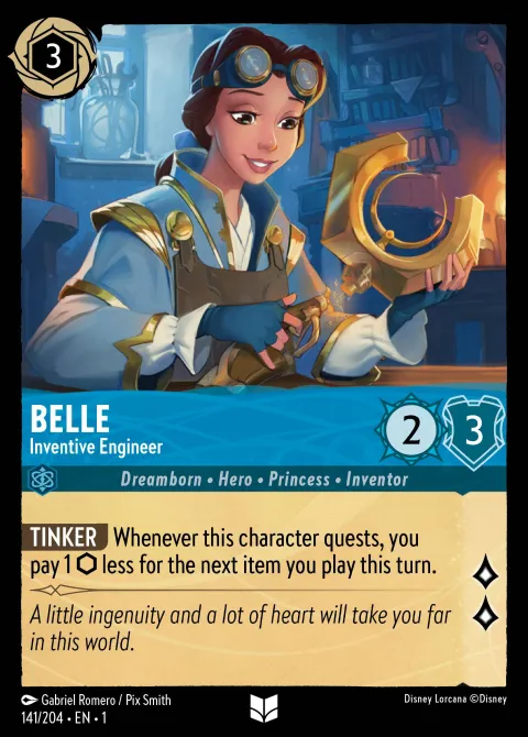 Belle — Inventive Engineer Disney Lorcana card
