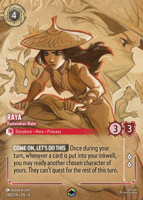 Raya — Kumandran Rider Disney Lorcana card