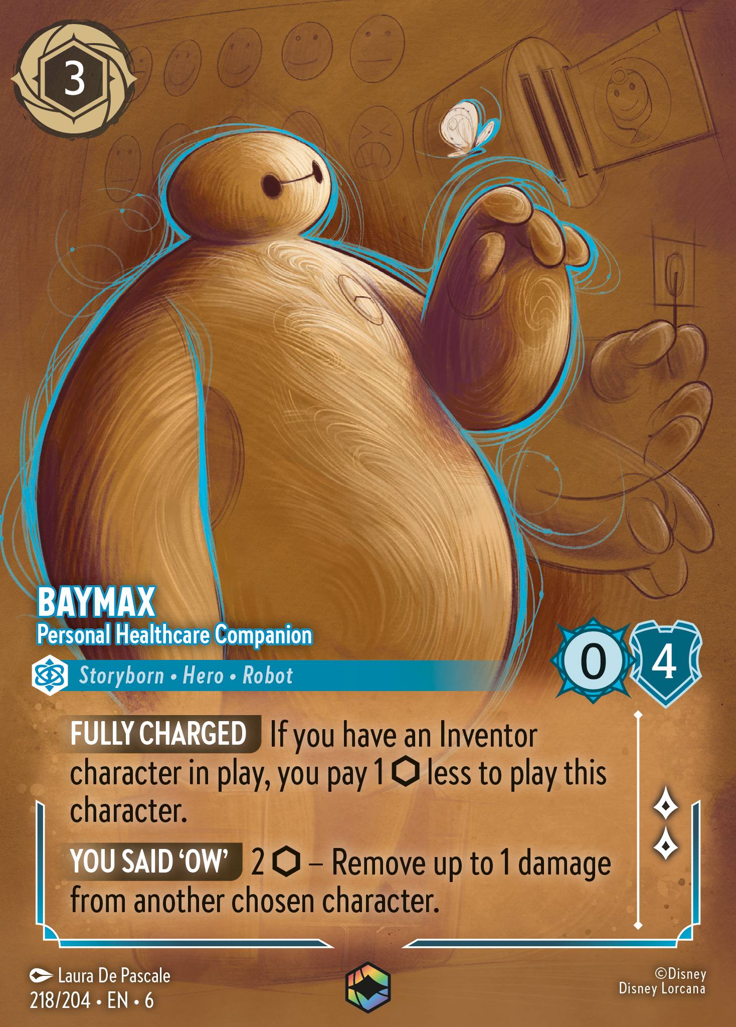 Baymax — Personal Healthcare Companion Disney Lorcana card