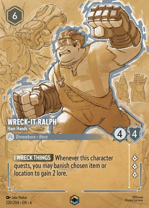 Wreck-It Ralph — Ham Hands Disney Lorcana card