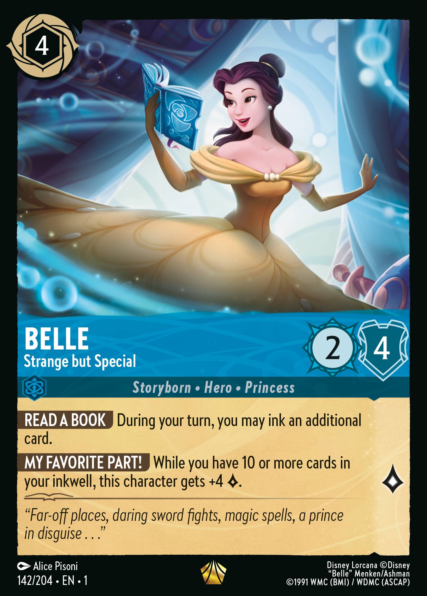 Belle — Strange but Special Disney Lorcana card