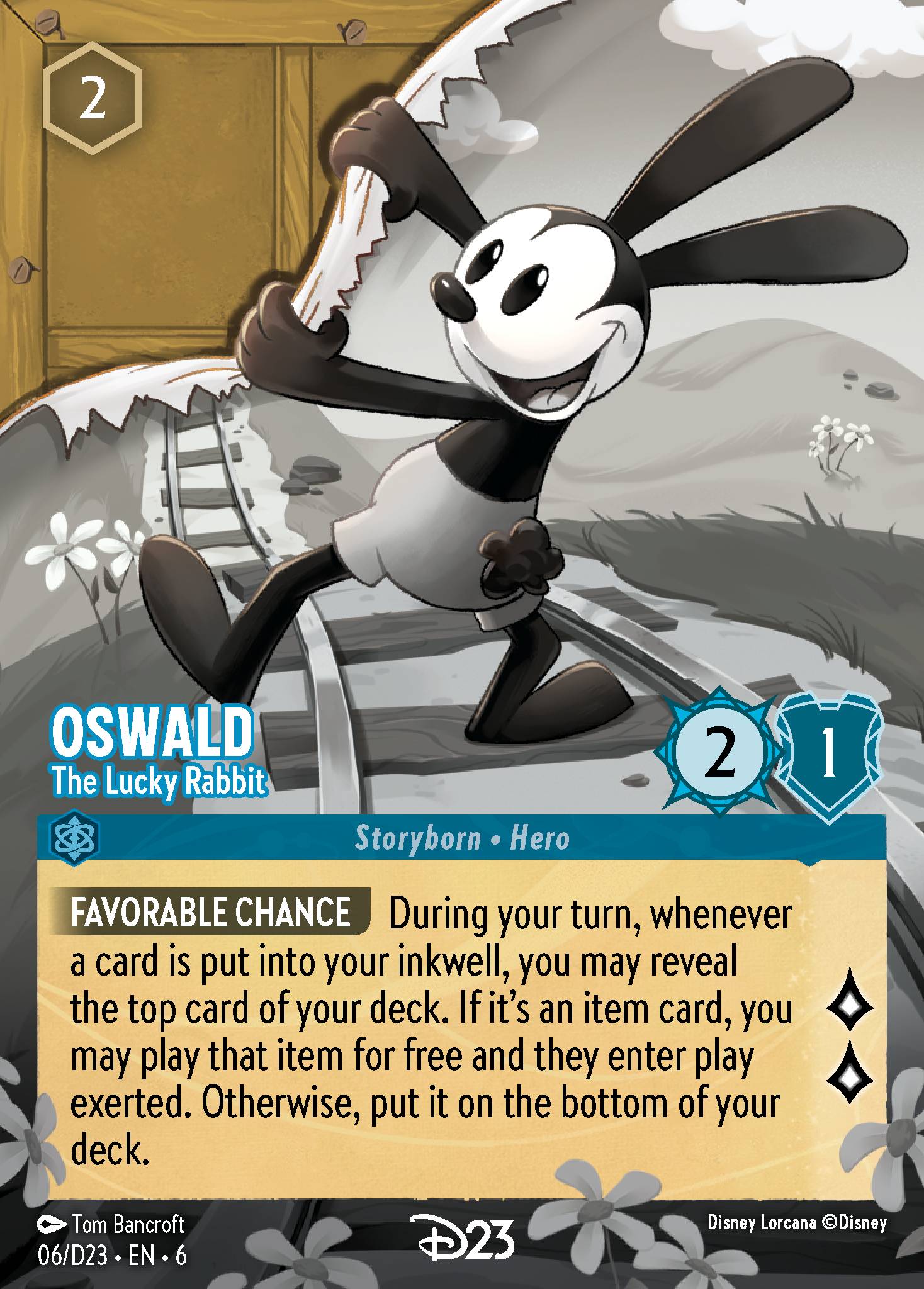 Oswald — The Lucky Rabbit Disney Lorcana card