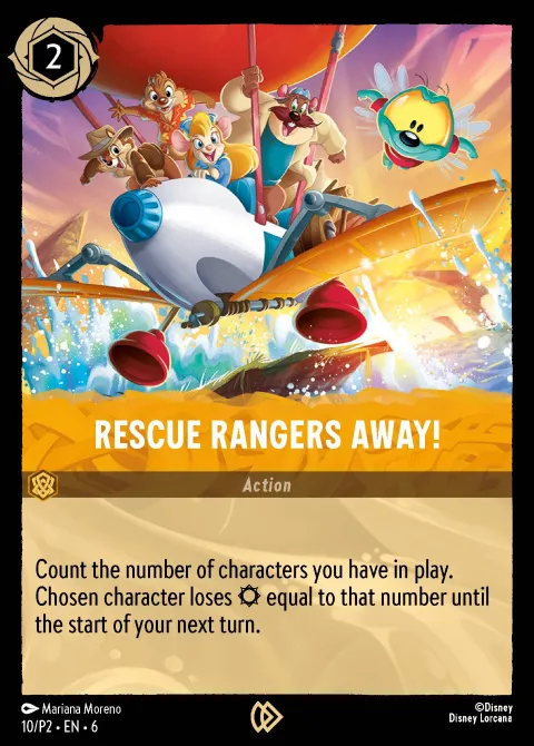 Rescue Rangers Away! Disney Lorcana card
