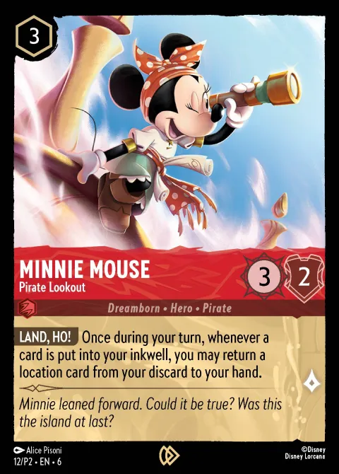 Minnie Mouse — Pirate Lookout Disney Lorcana card