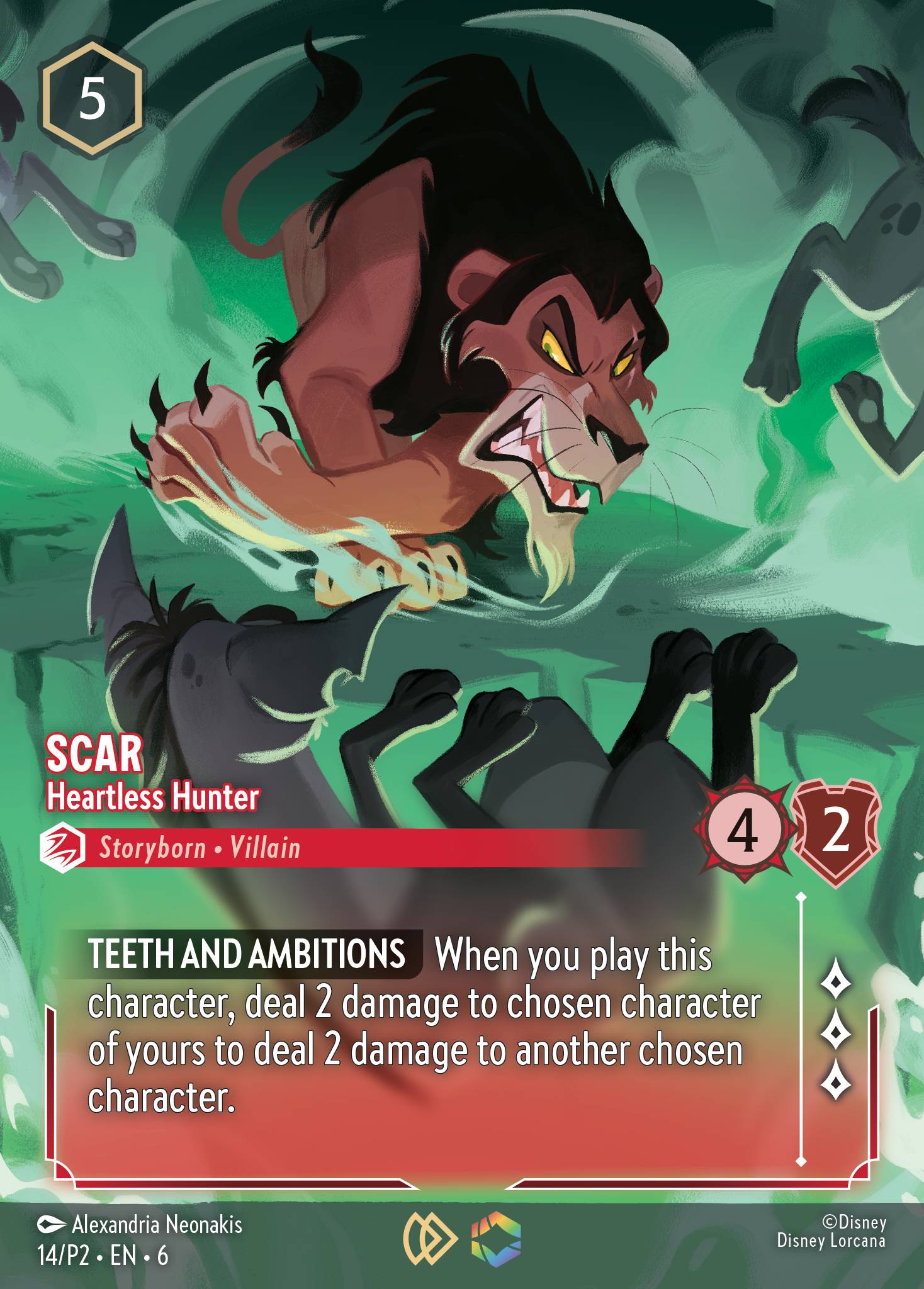 Scar — Heartless Hunter Disney Lorcana card