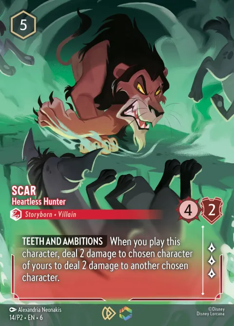 Scar — Heartless Hunter Disney Lorcana card