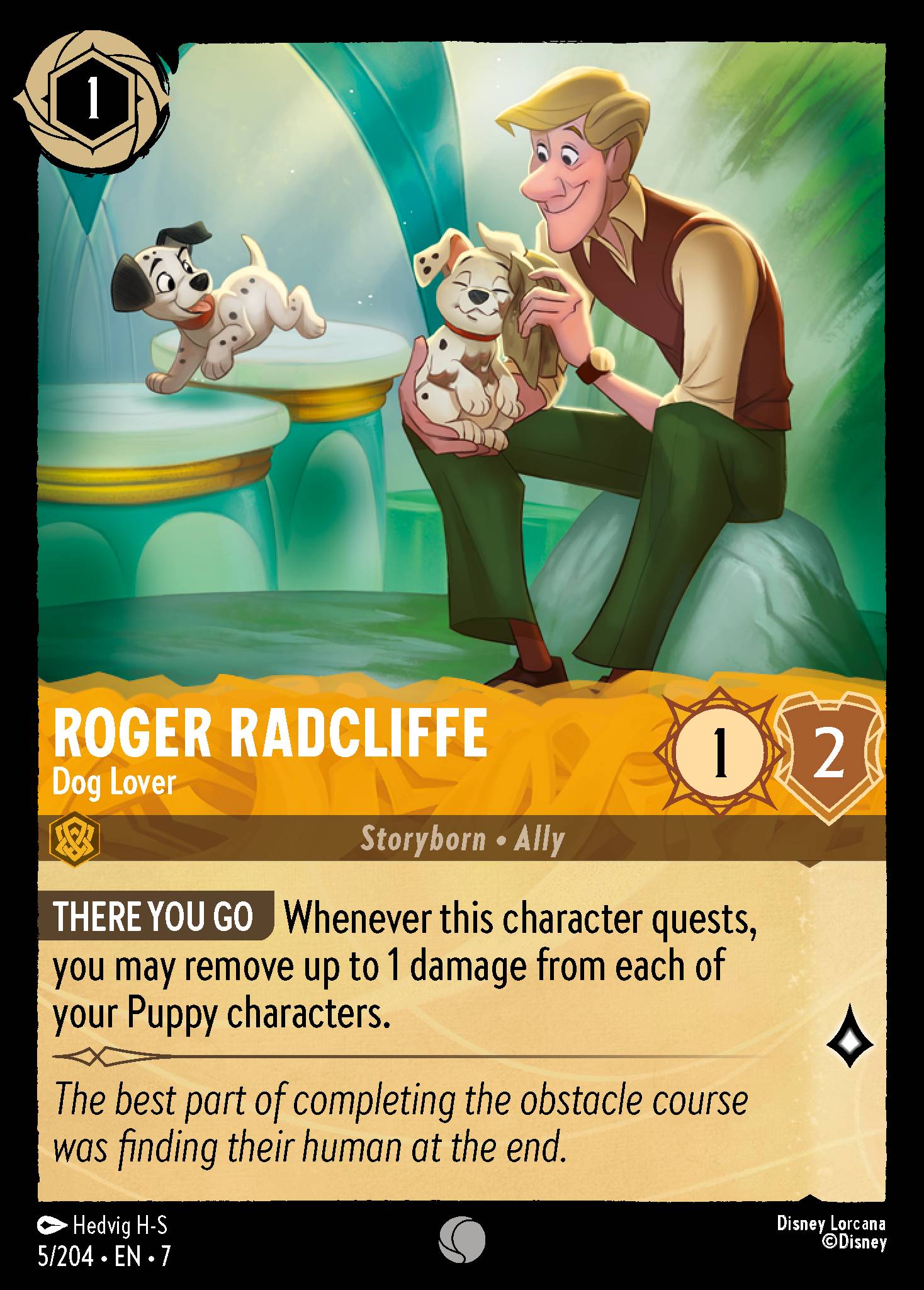 Roger Radcliffe — Dog Lover Disney Lorcana card