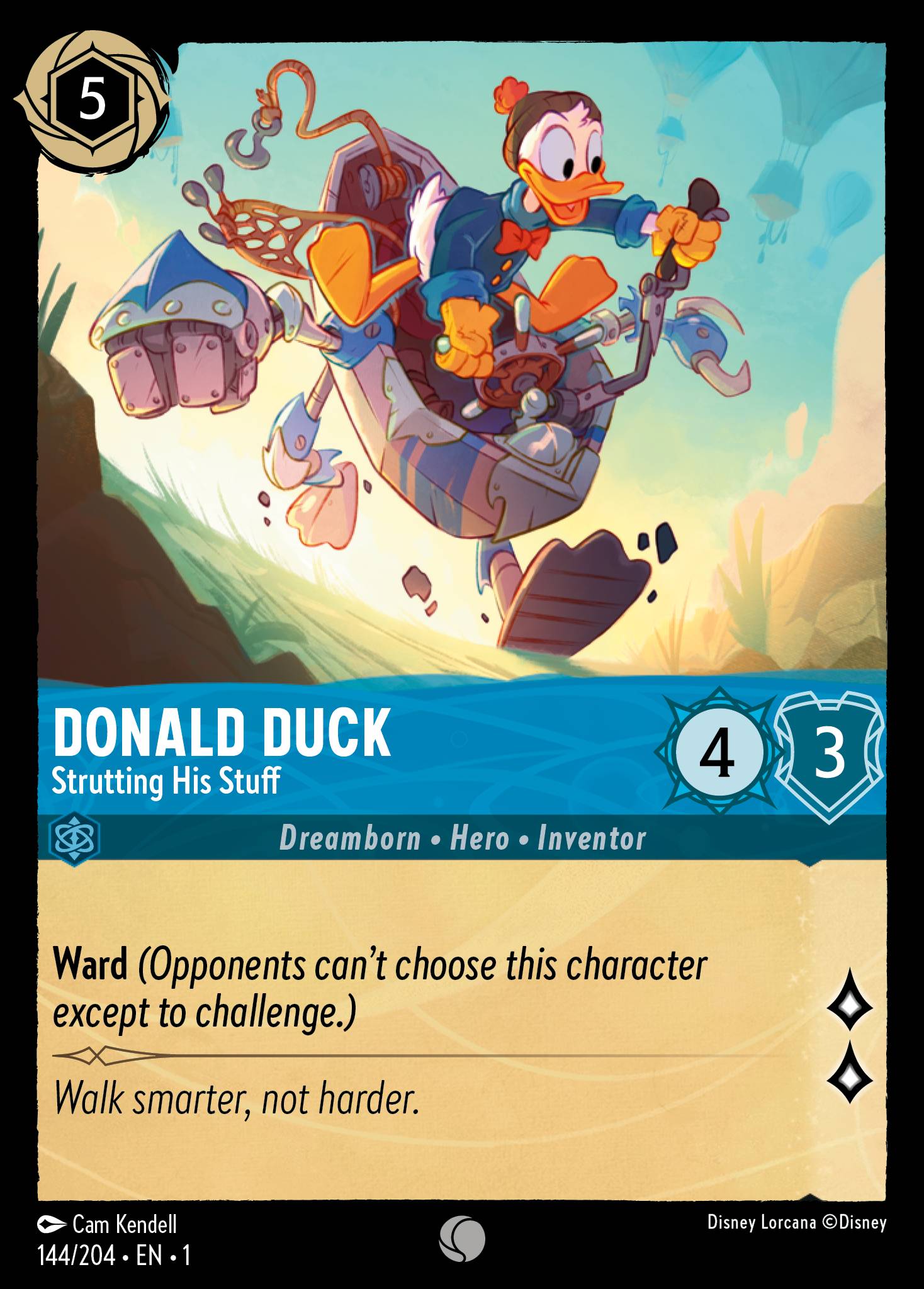 Donald Duck — Strutting His Stuff Disney Lorcana card