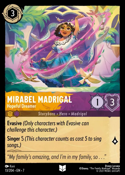 Mirabel Madrigal — Hopeful Dreamer Disney Lorcana card