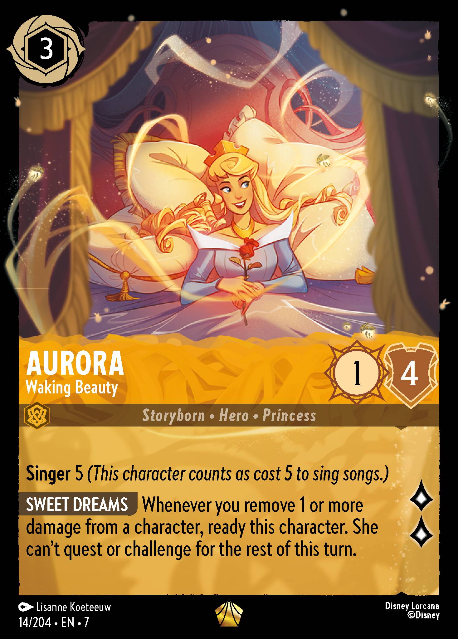 Aurora — Waking Beauty Disney Lorcana card