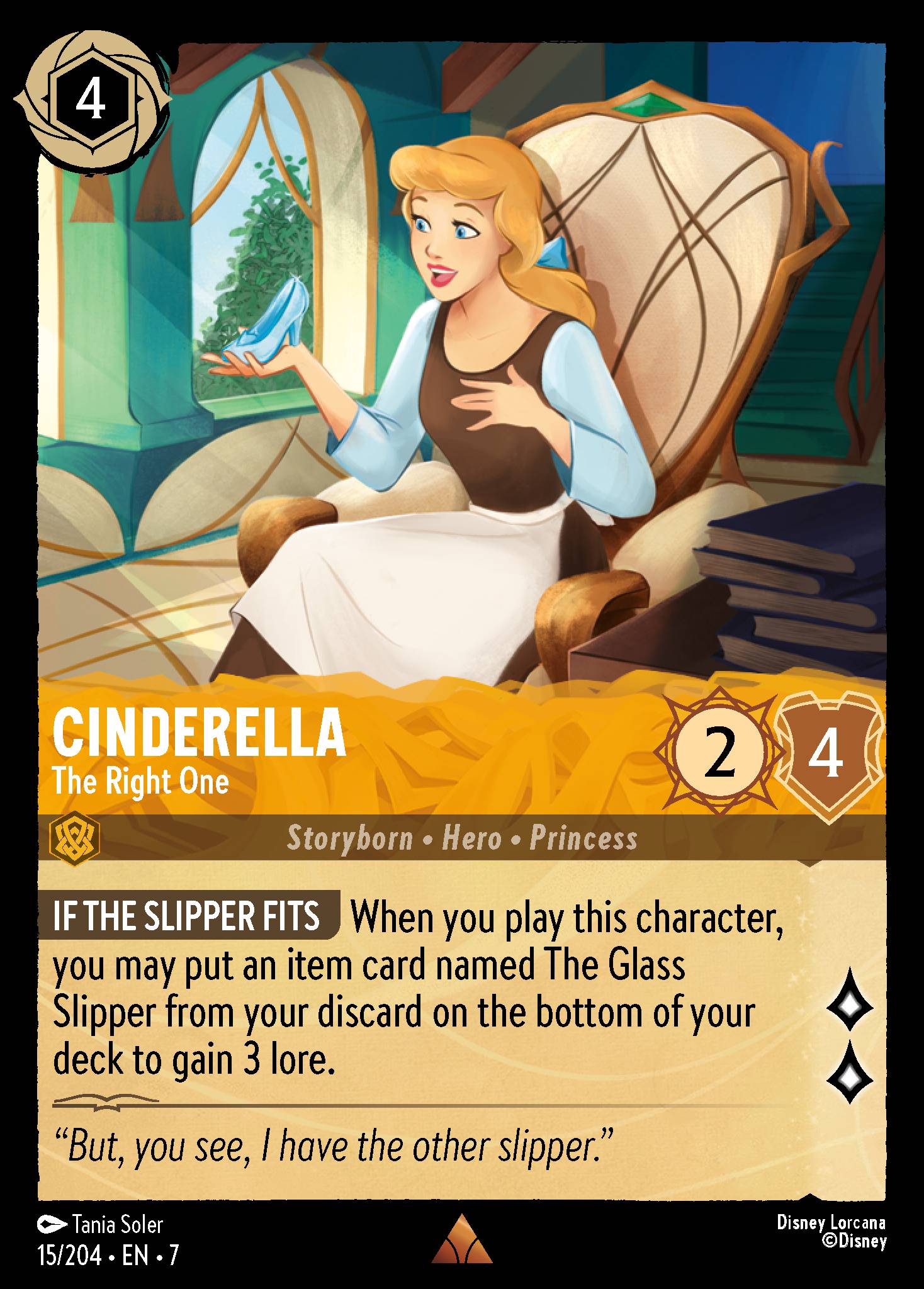 Cinderella — The Right One Disney Lorcana card
