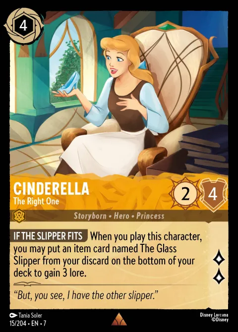 Cinderella — The Right One Disney Lorcana card