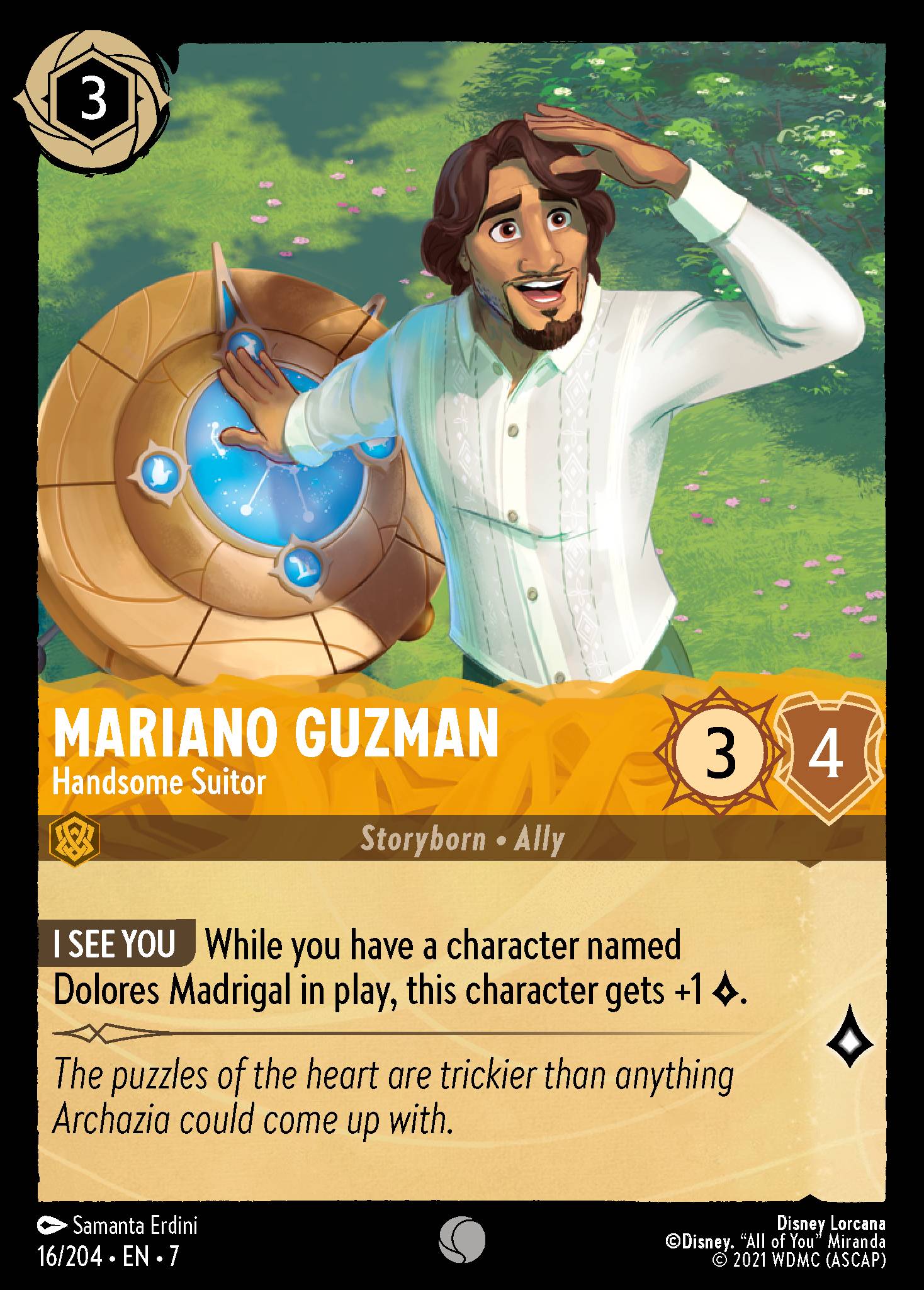 Mariano Guzman — Handsome Suitor Disney Lorcana card