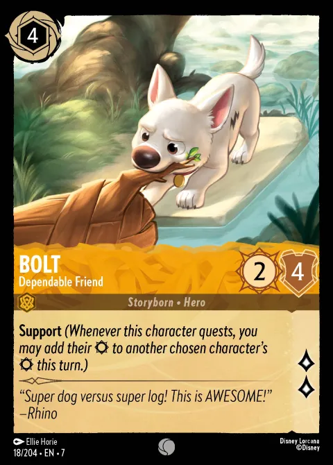 Bolt — Dependable Friend Disney Lorcana card