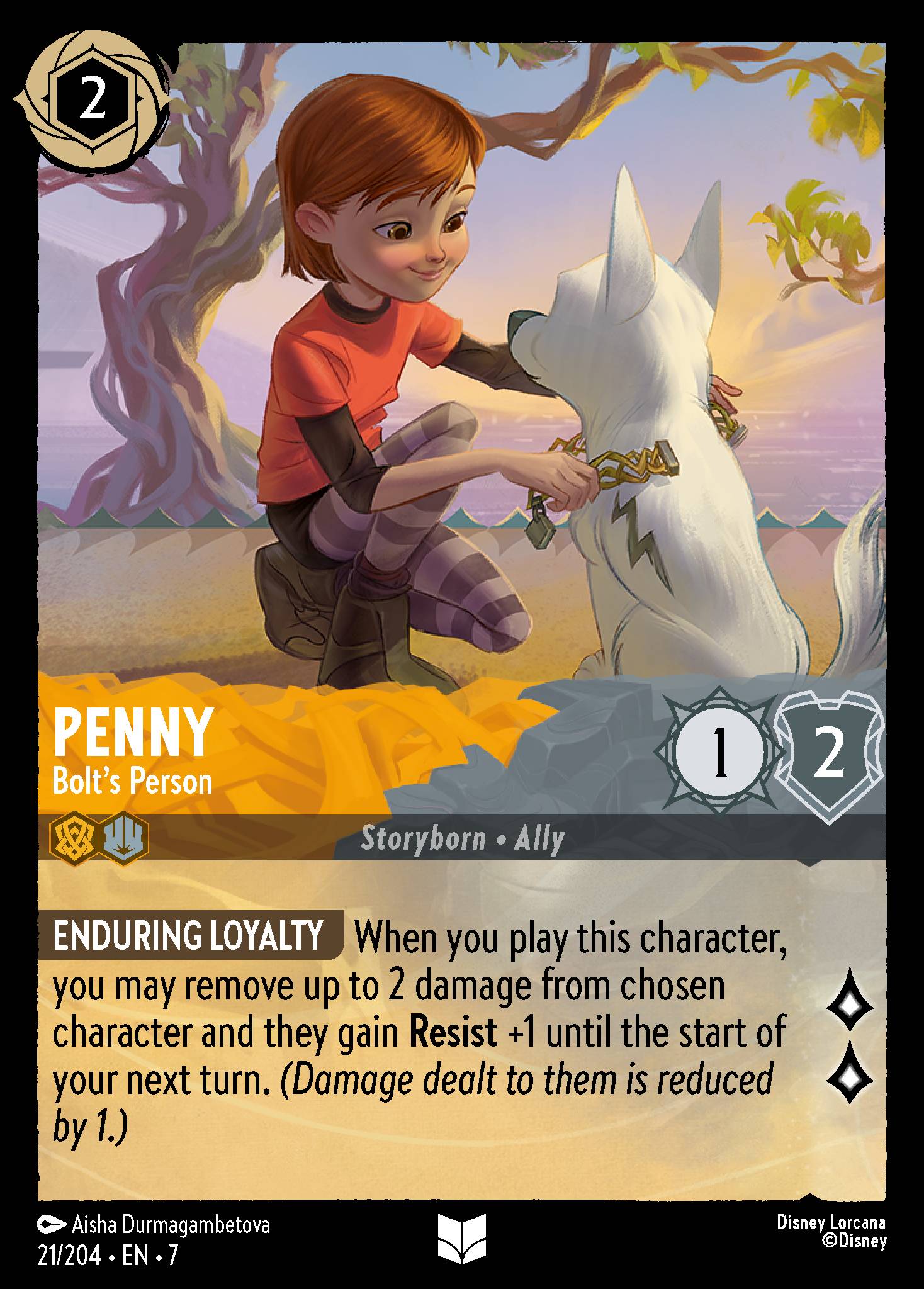 Penny — Bolt's Person Disney Lorcana card