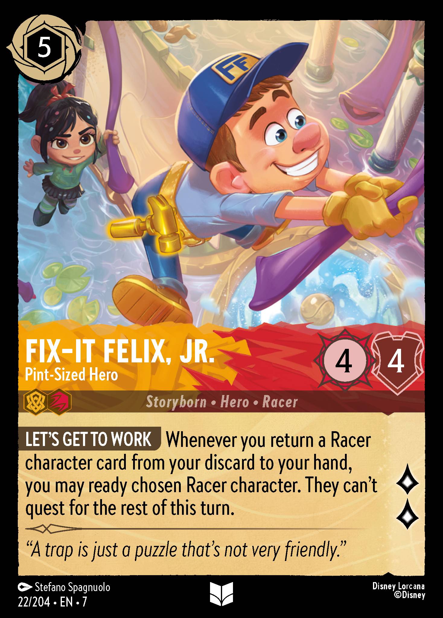 Fix-It Felix, Jr. — Pint-Sized Hero Disney Lorcana card