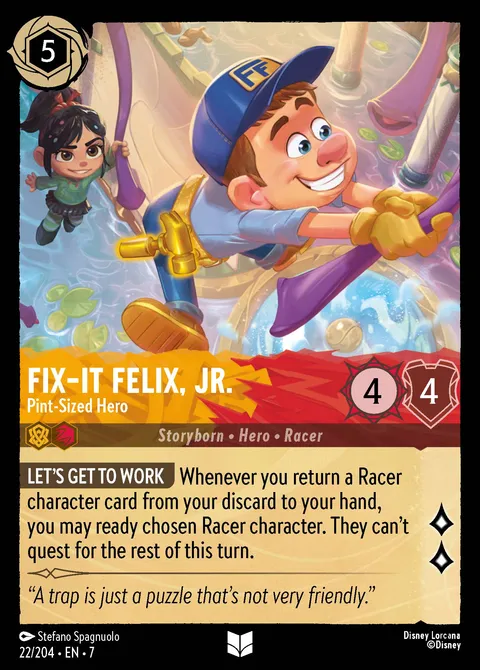 Fix-It Felix, Jr. — Pint-Sized Hero Disney Lorcana card
