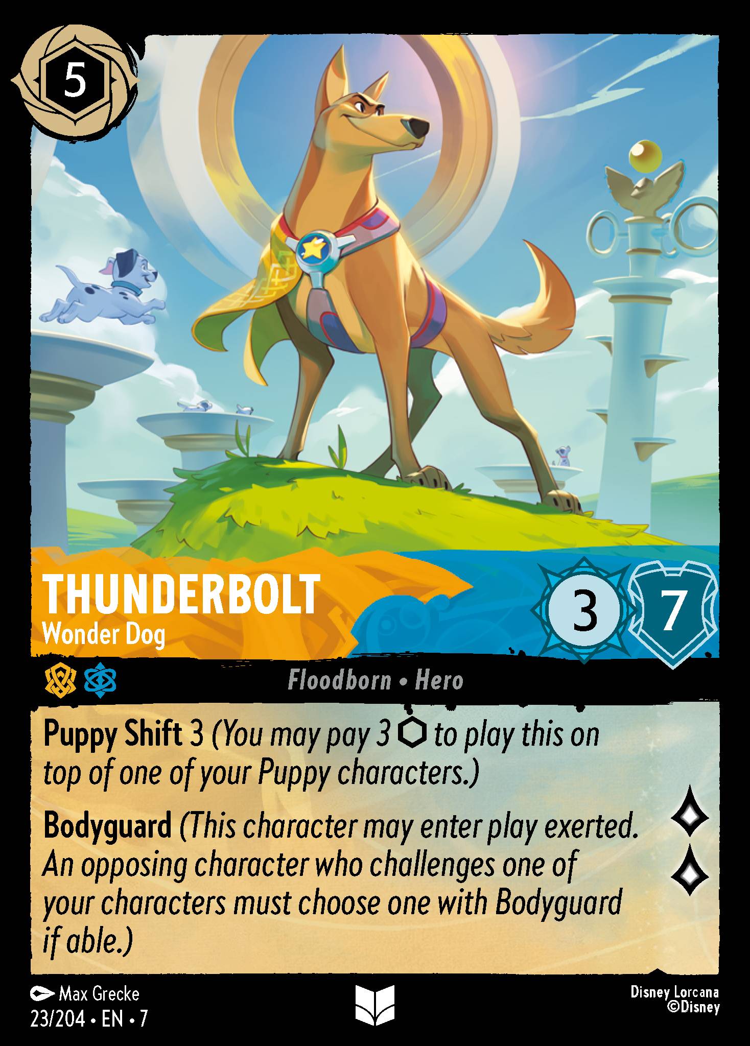 Thunderbolt — Wonder Dog Disney Lorcana card