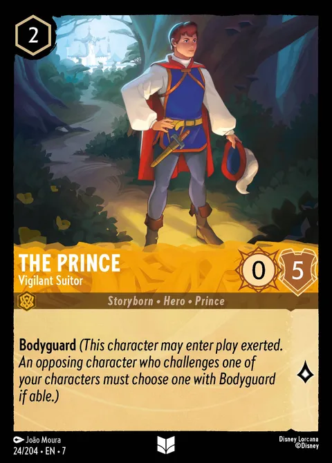 The Prince — Vigilant Suitor Disney Lorcana card
