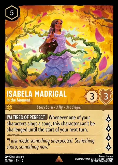 Isabela Madrigal — In the Moment Disney Lorcana card