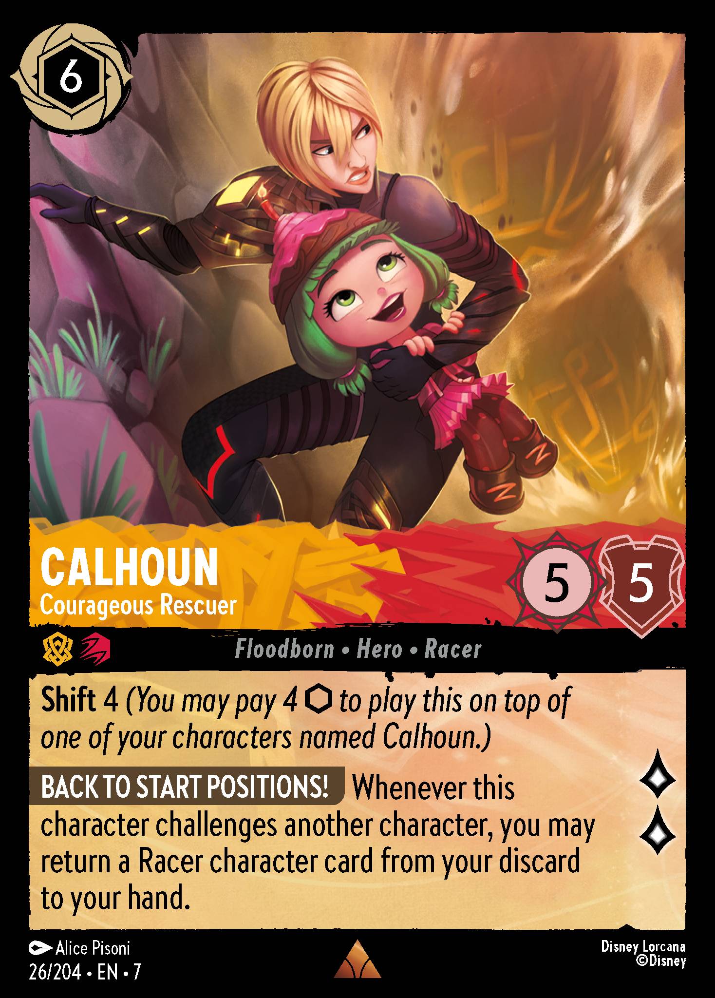 Calhoun — Courageous Rescuer Disney Lorcana card
