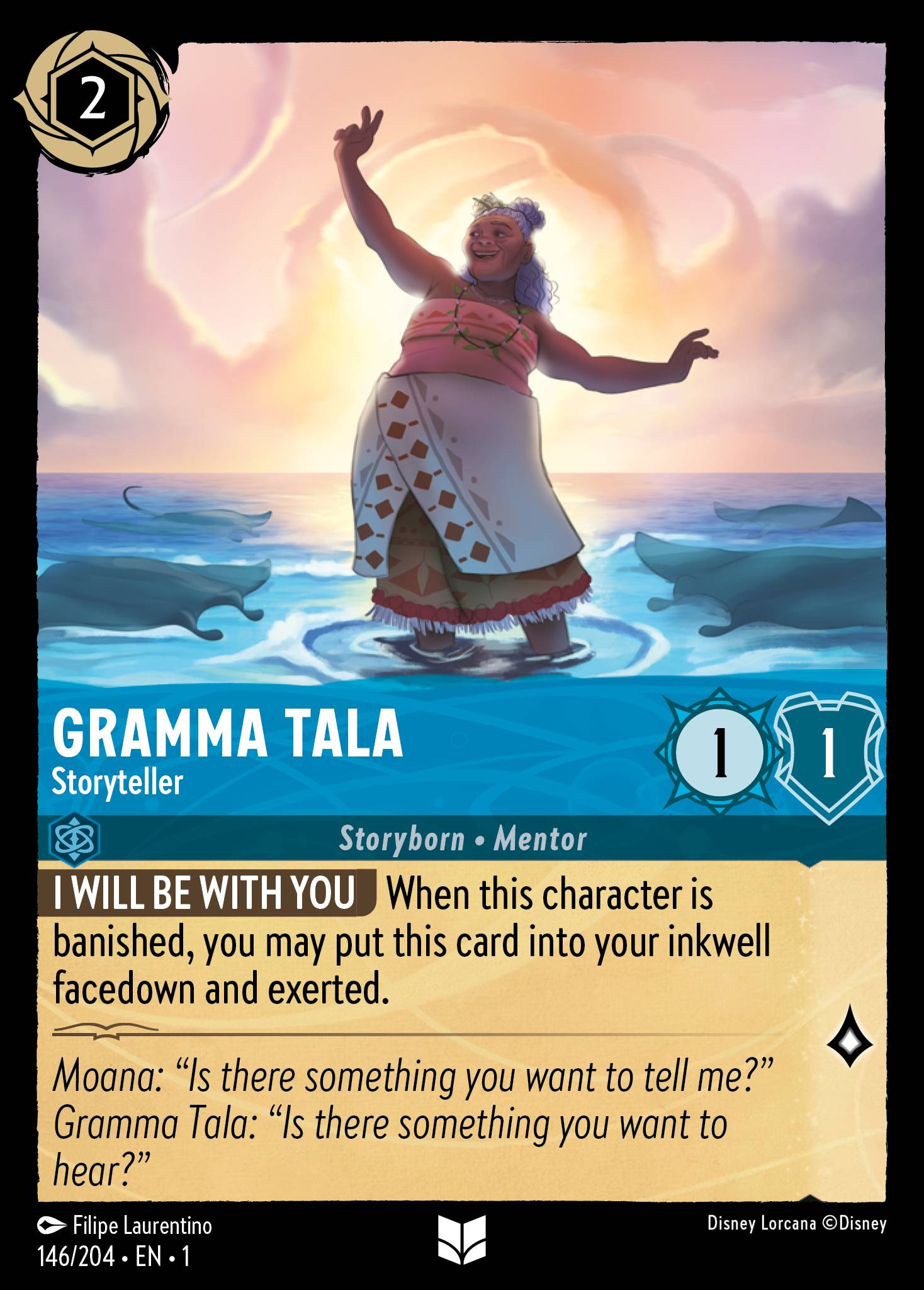 Gramma Tala — Storyteller Disney Lorcana card