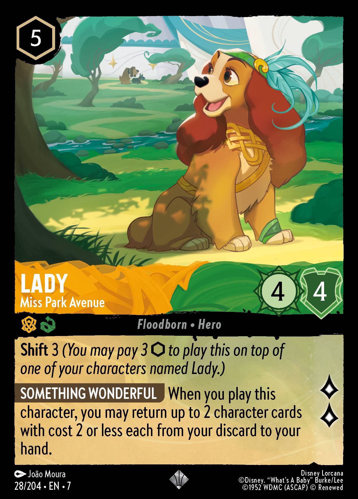 Lady — Miss Park Avenue Disney Lorcana card