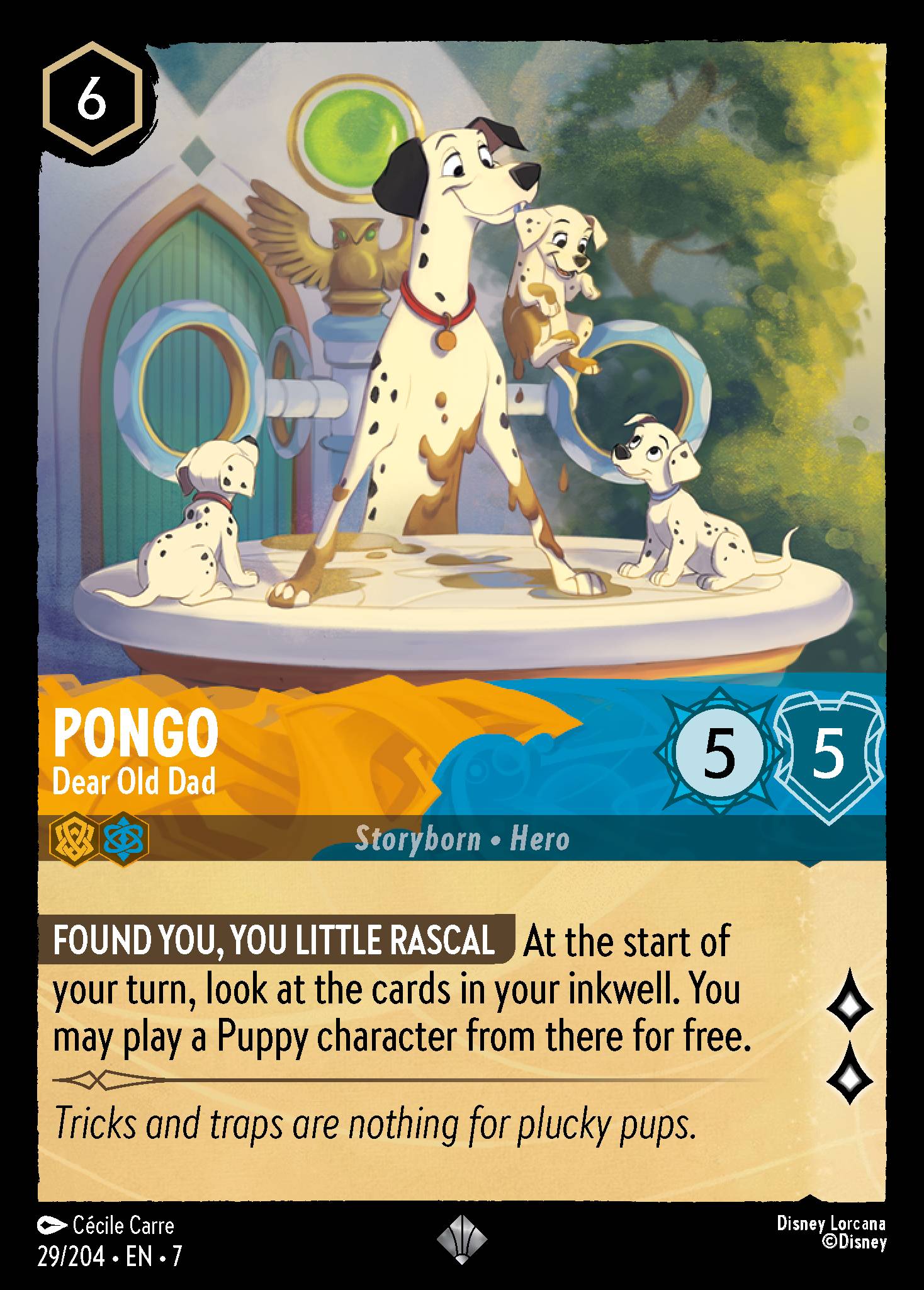 Pongo — Dear Old Dad Disney Lorcana card