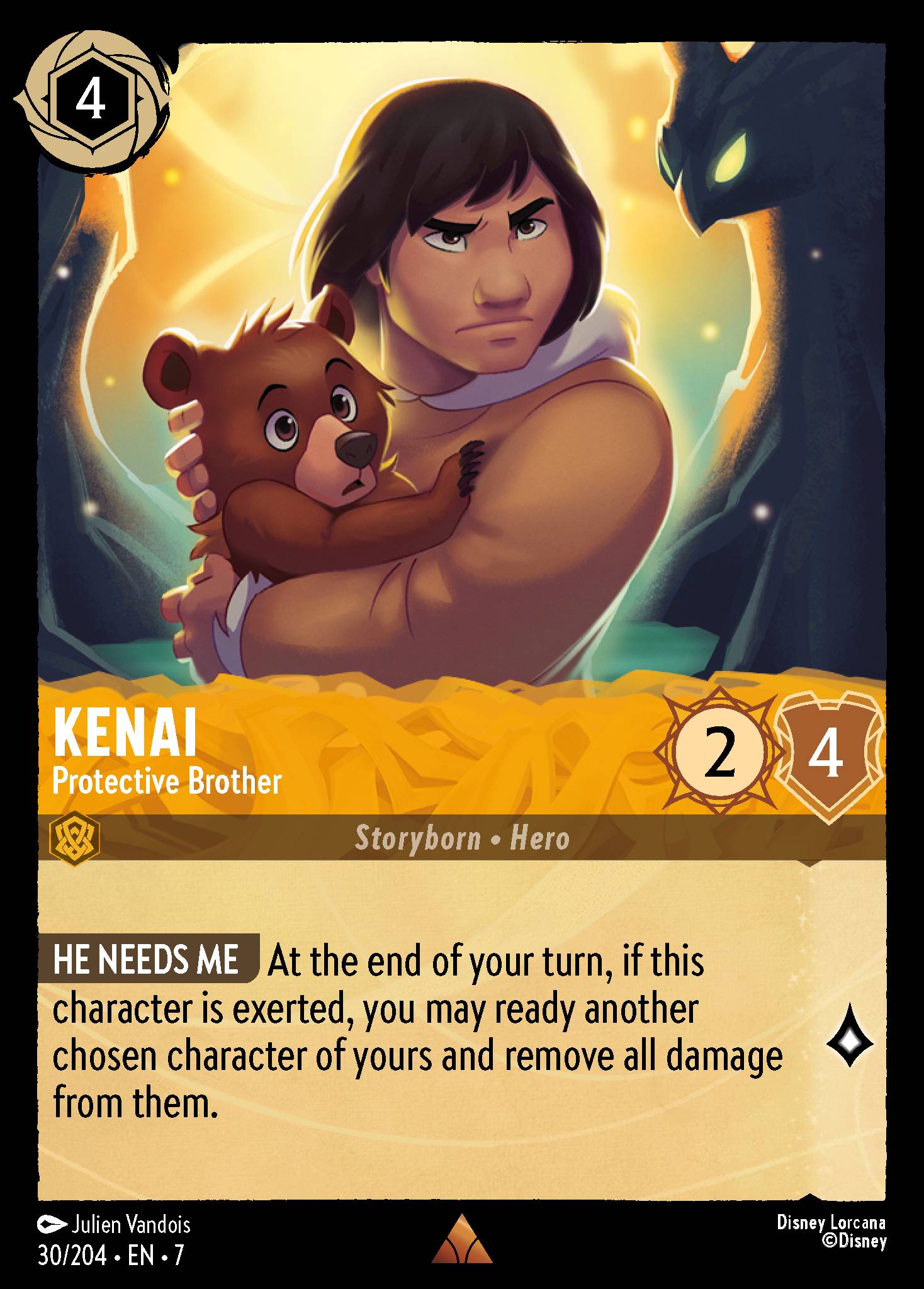 Kenai — Protective Brother Disney Lorcana card