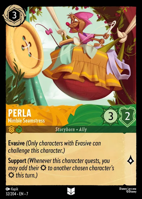 Perla — Nimble Seamstress Disney Lorcana card