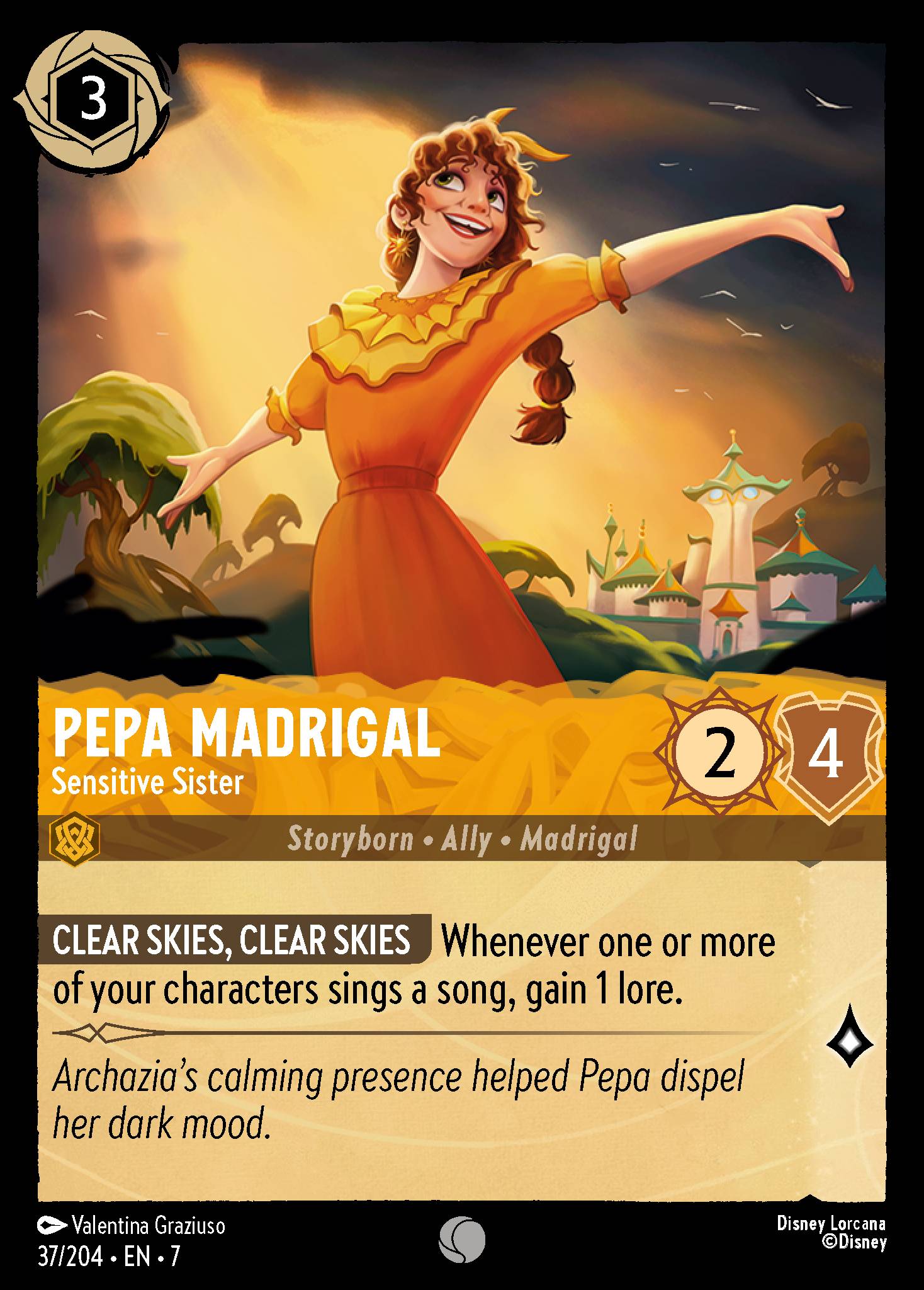 Pepa Madrigal — Sensitive Sister Disney Lorcana card