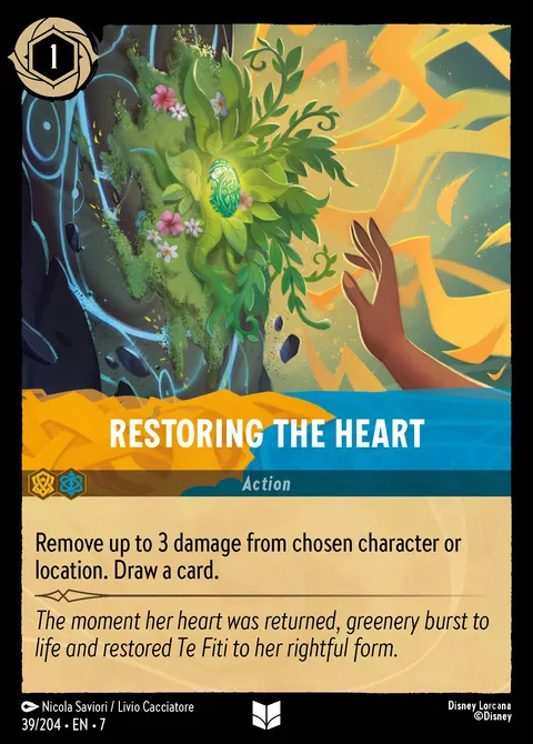 Restoring the Heart Disney Lorcana card