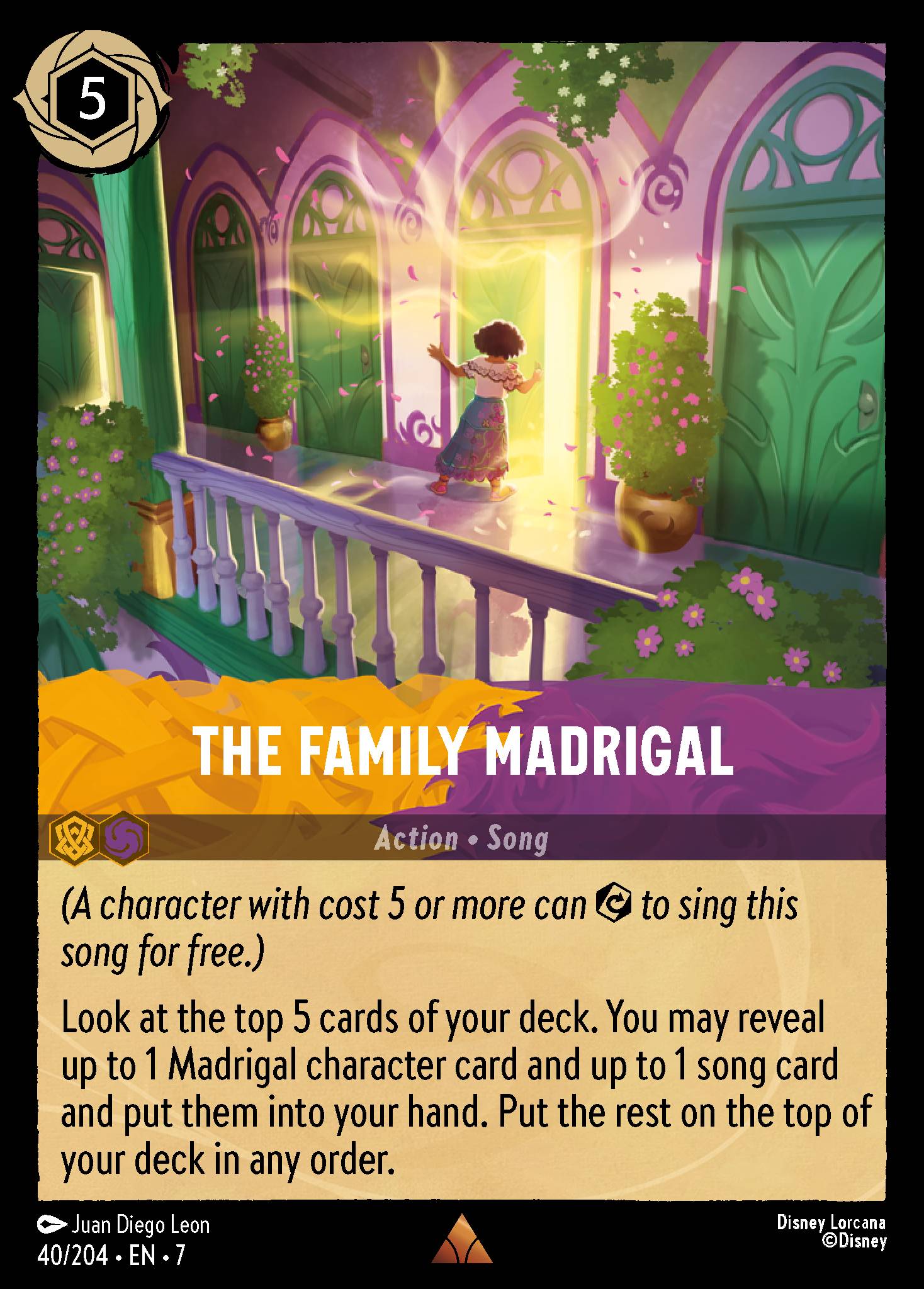 The Family Madrigal Disney Lorcana card