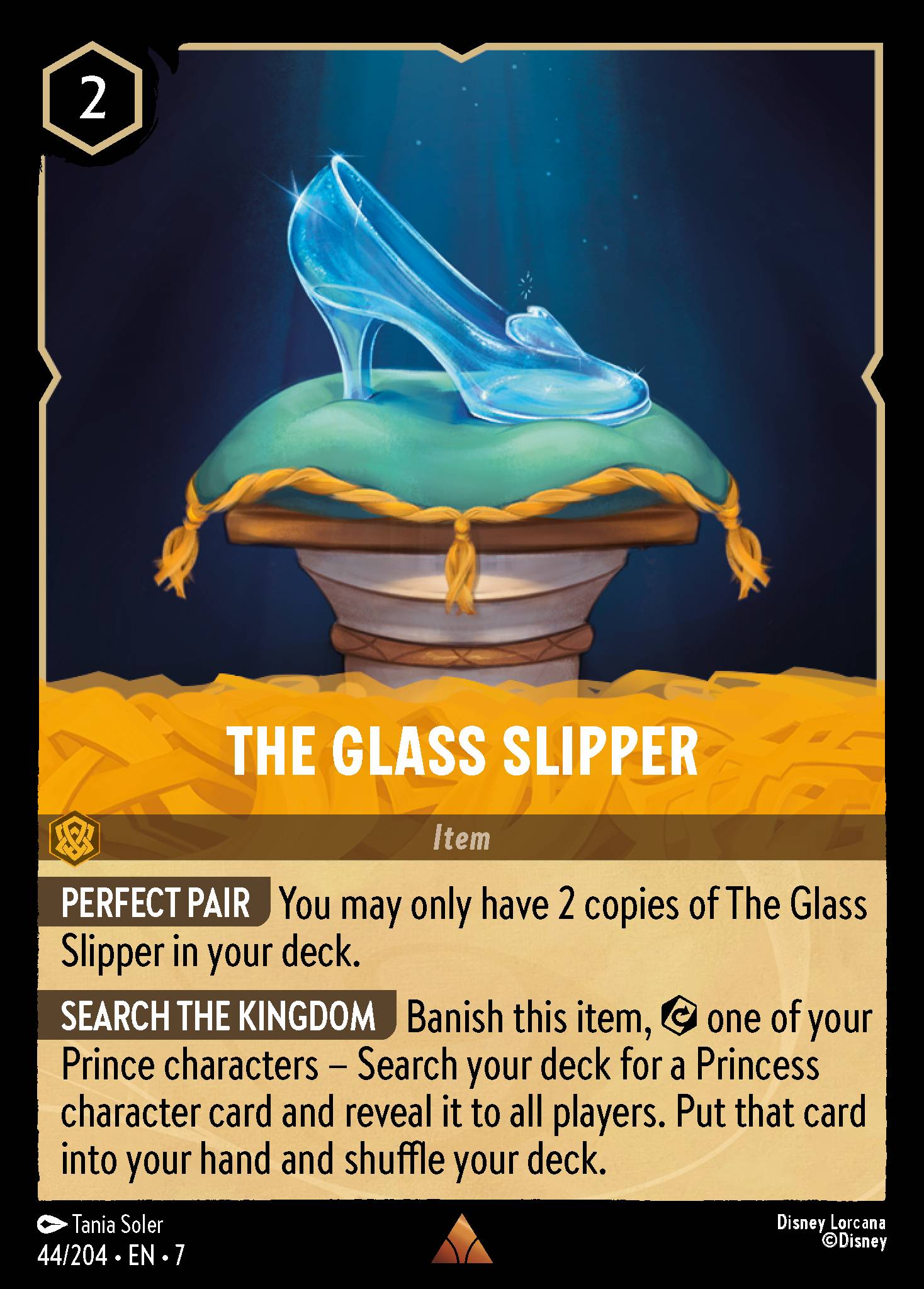 The Glass Slipper Disney Lorcana card