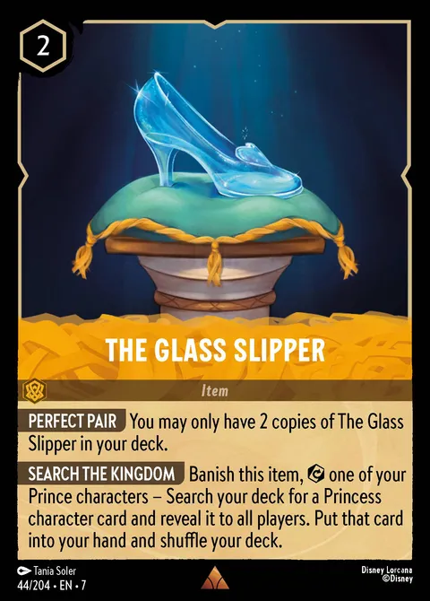 The Glass Slipper Disney Lorcana card