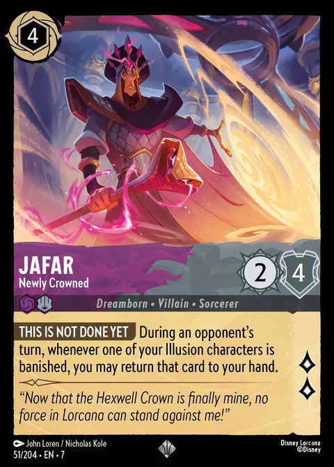 Jafar — Newly Crowned Disney Lorcana card