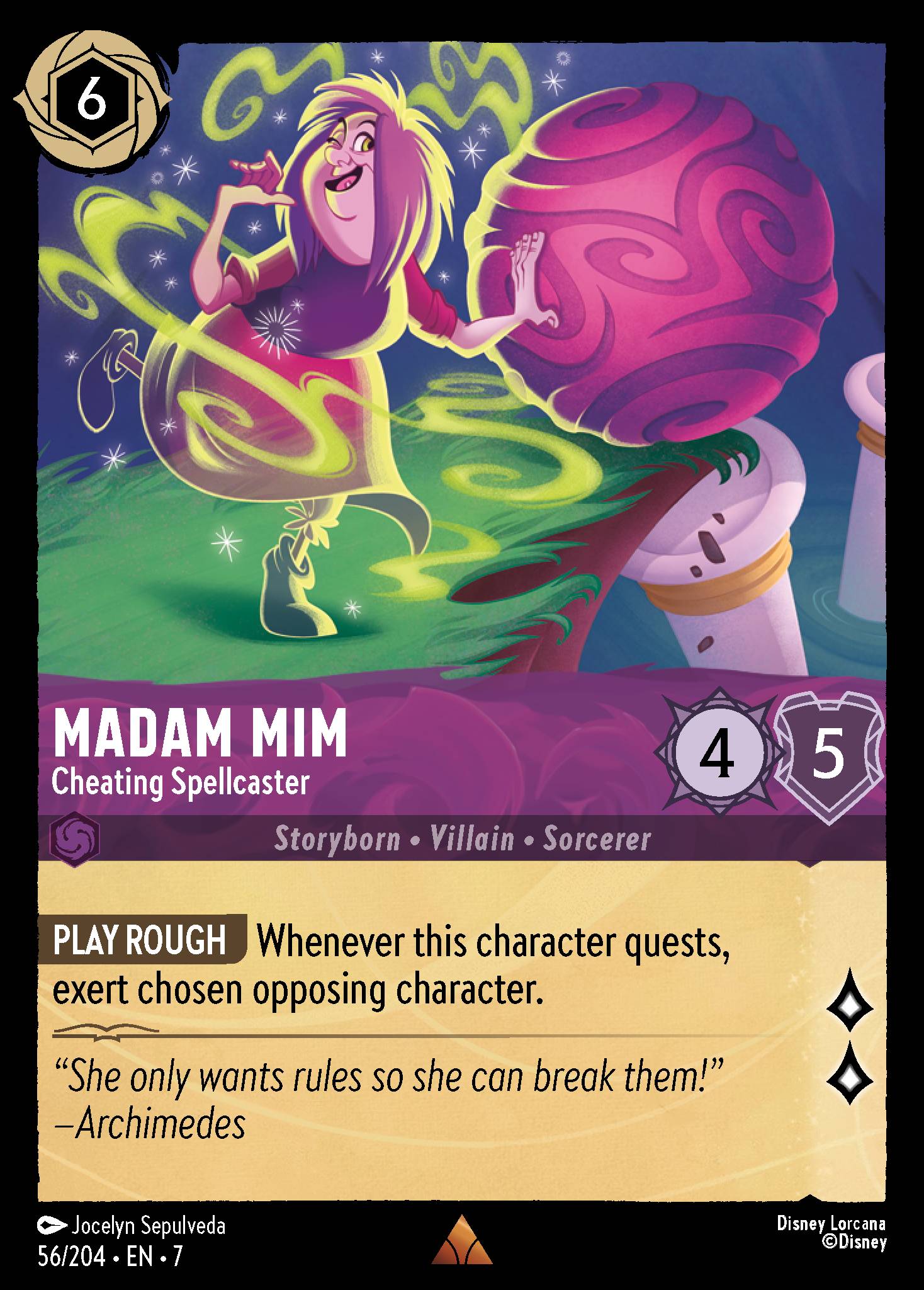 Madam Mim — Cheating Spellcaster Disney Lorcana card