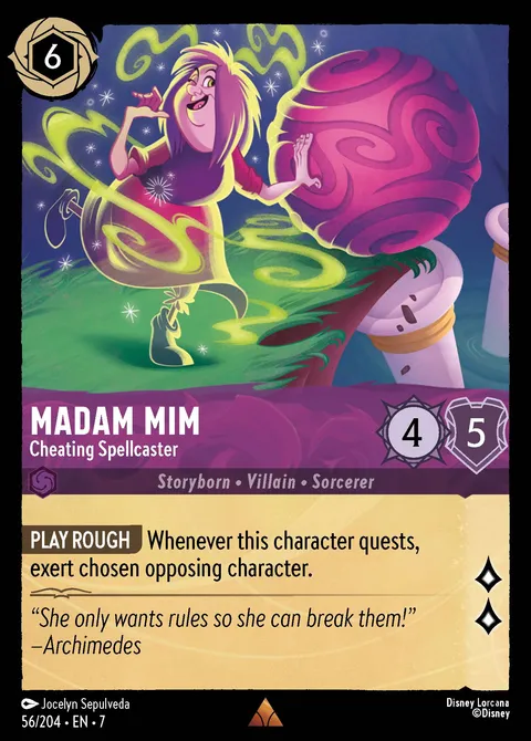 Madam Mim — Cheating Spellcaster Disney Lorcana card