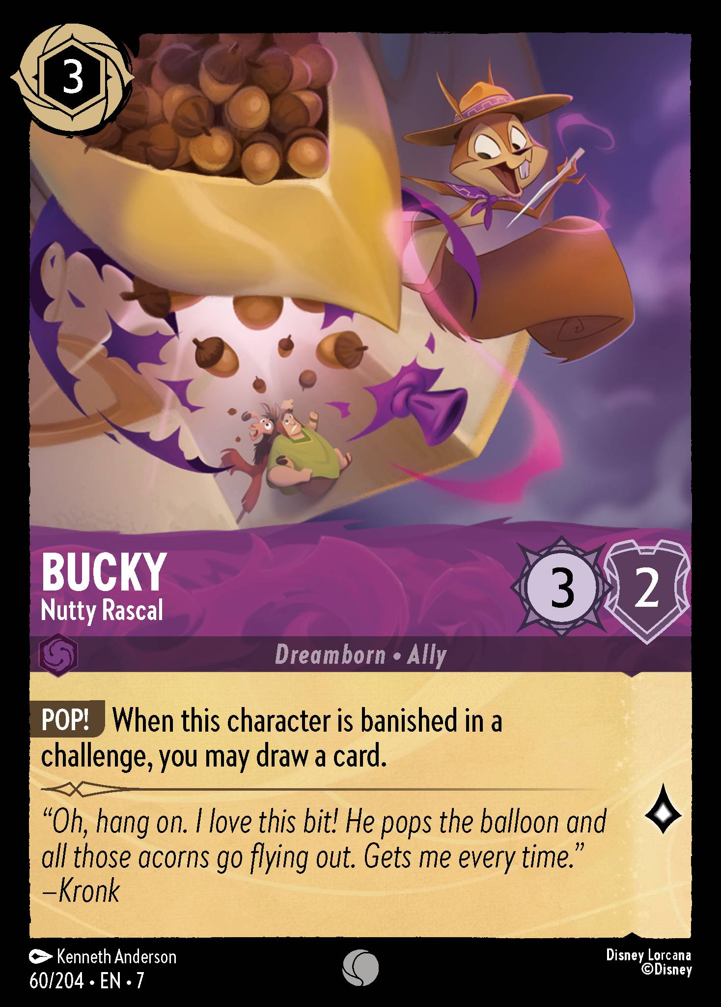 Bucky — Nutty Rascal Disney Lorcana card