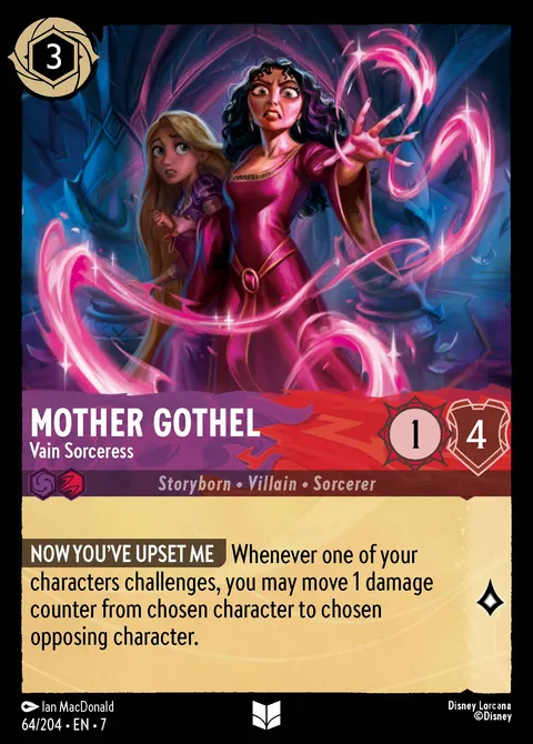 Mother Gothel — Vain Sorceress Disney Lorcana card