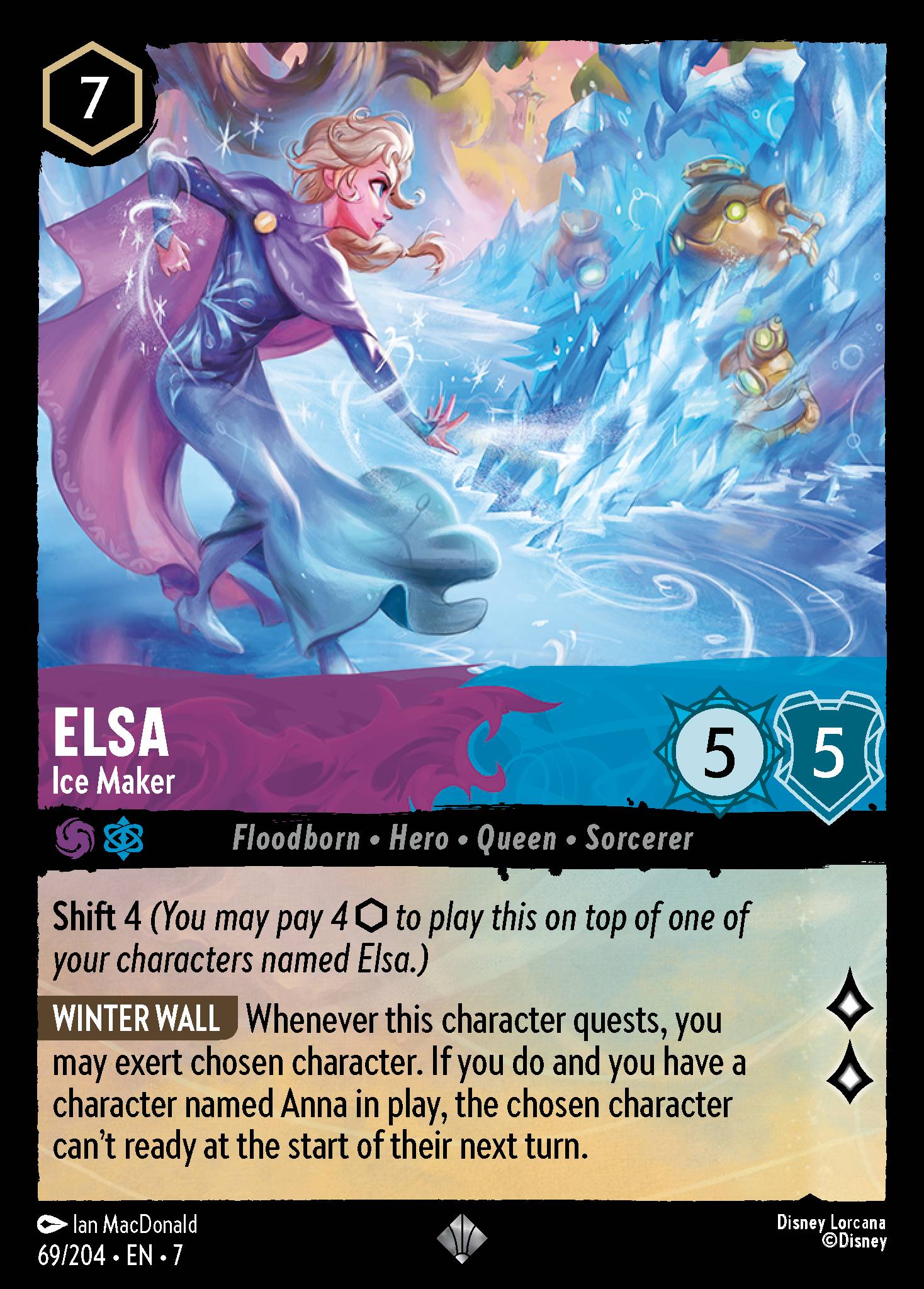 Elsa — Ice Maker Disney Lorcana card