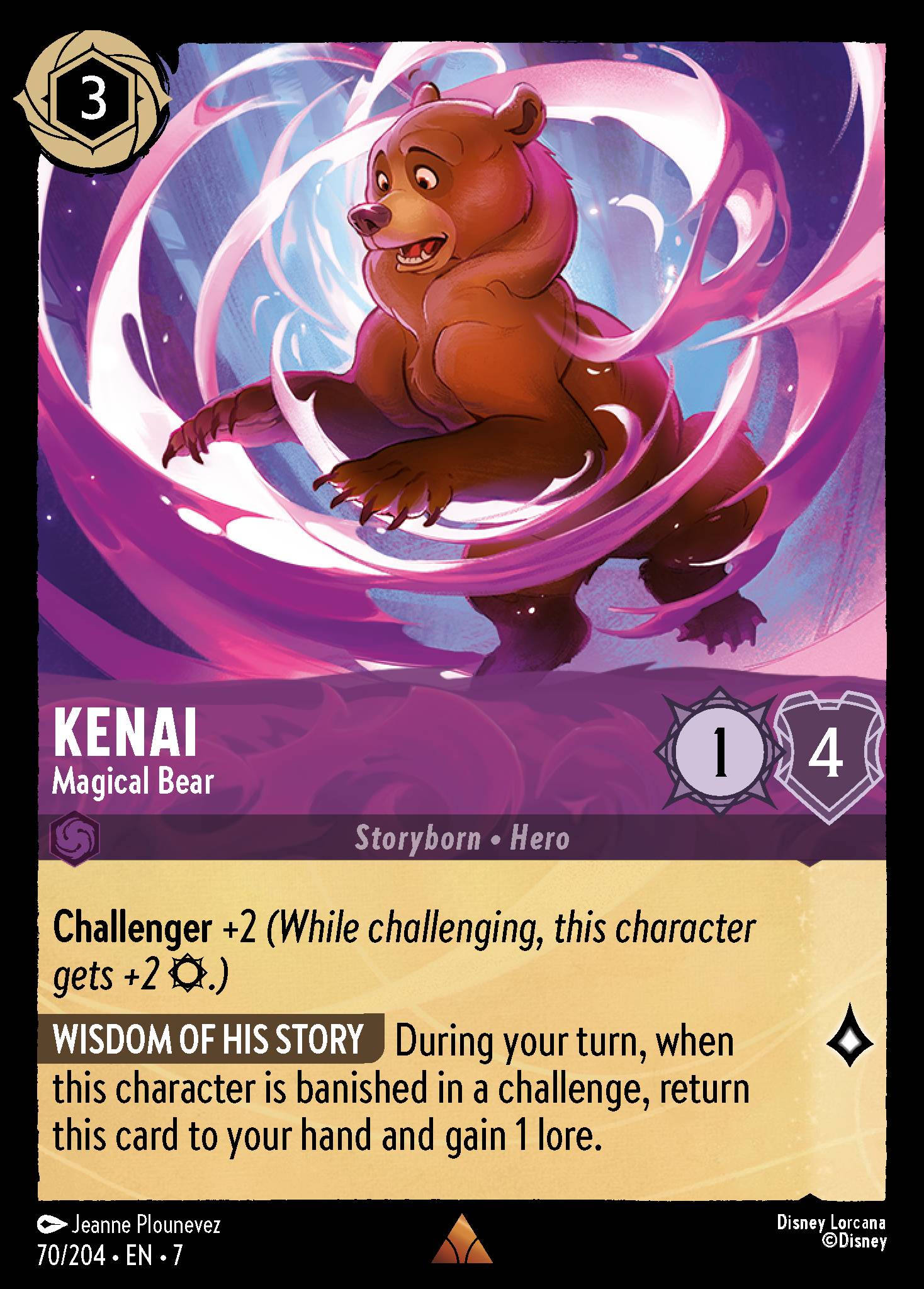 Kenai — Magical Bear Disney Lorcana card