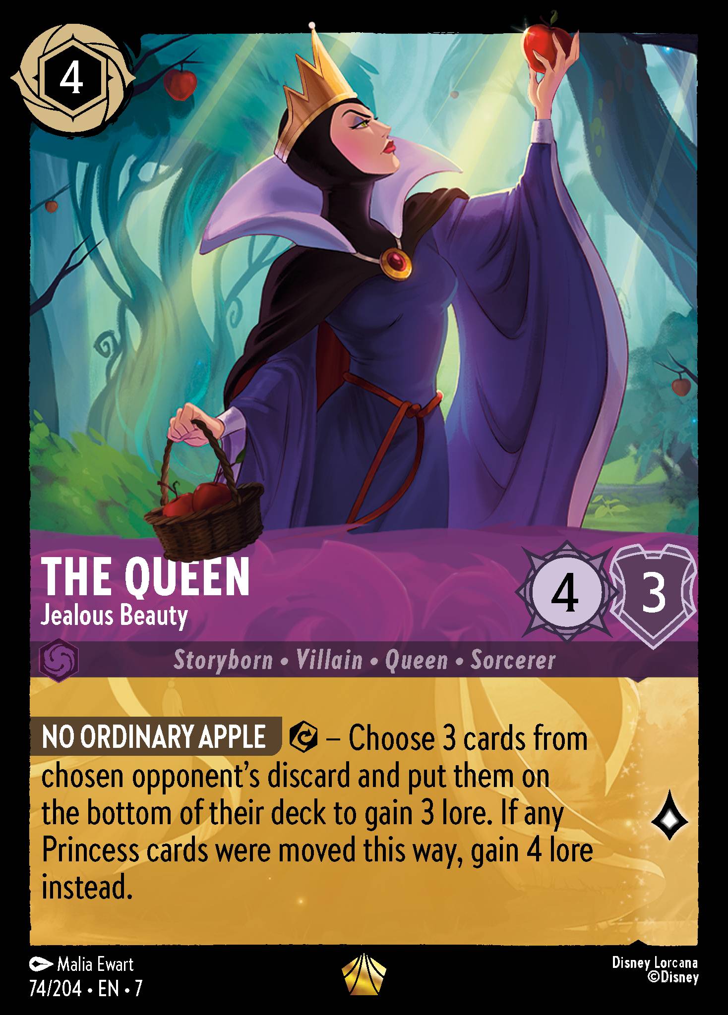 The Queen — Jealous Beauty Disney Lorcana card