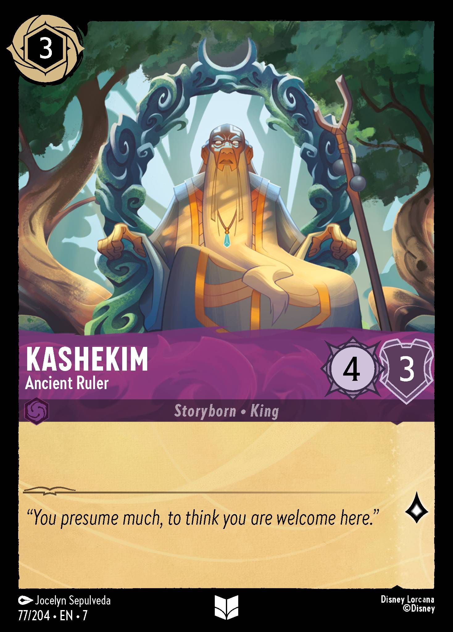 Kashekim — Ancient Ruler Disney Lorcana card
